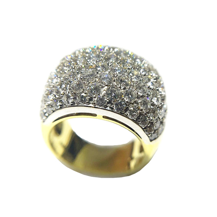 Anillo Pavé de diamantes en oro blanco de 18kt 0001AG