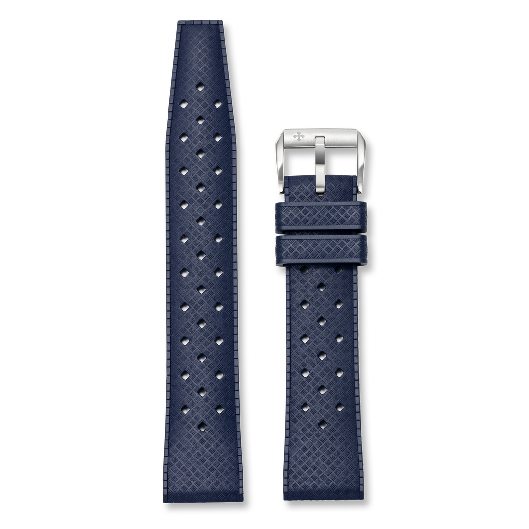 Correa de caucho Venezianico Classic azul medianoche 20 mm