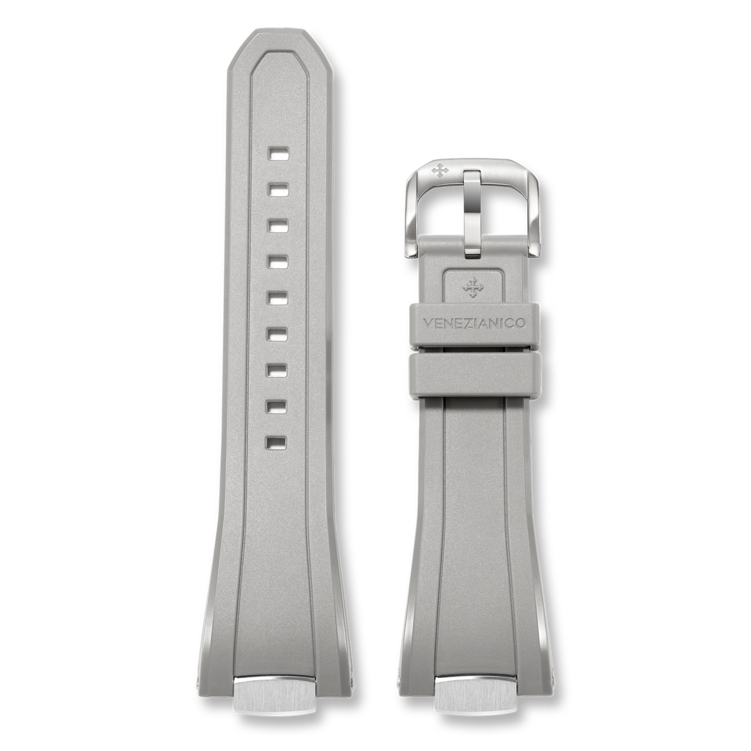 Venezianico Integrated gray rubber strap for Arsenale 40