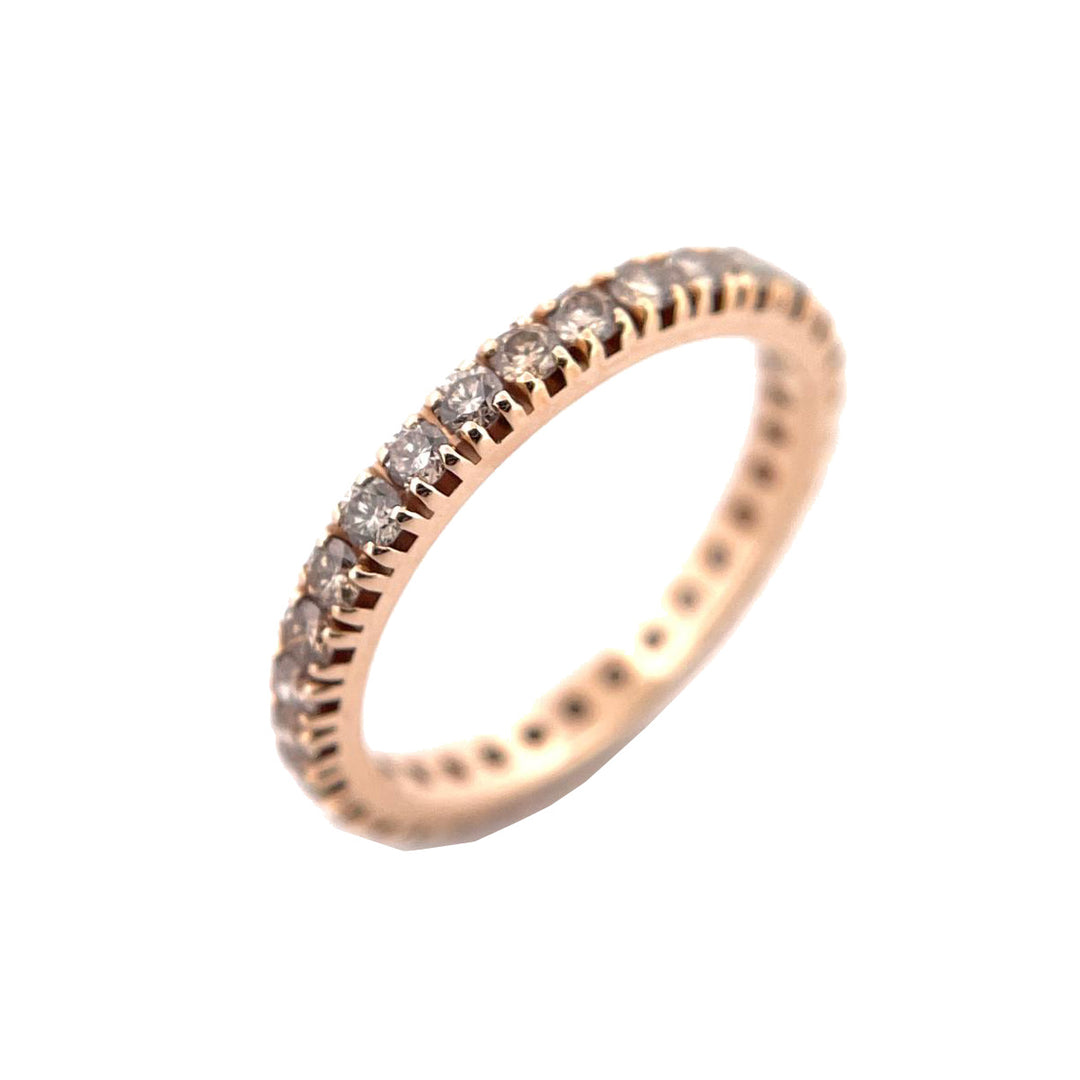 Capodagli fedina Eternity oro rosa 18kt diamanti brown 0066/01FG