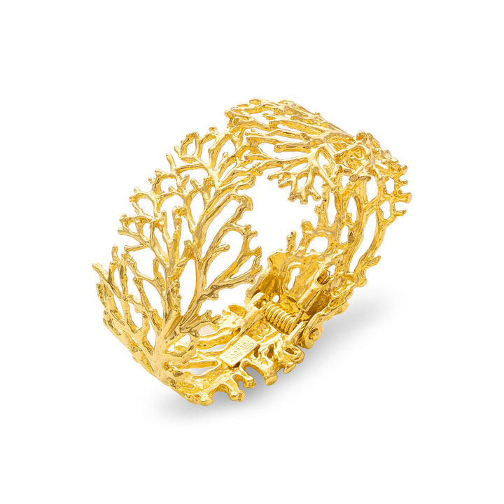 Brazalete Giovanni Raspini coral Pulsera rígida en plata chapada en oro de 18 kt 8527