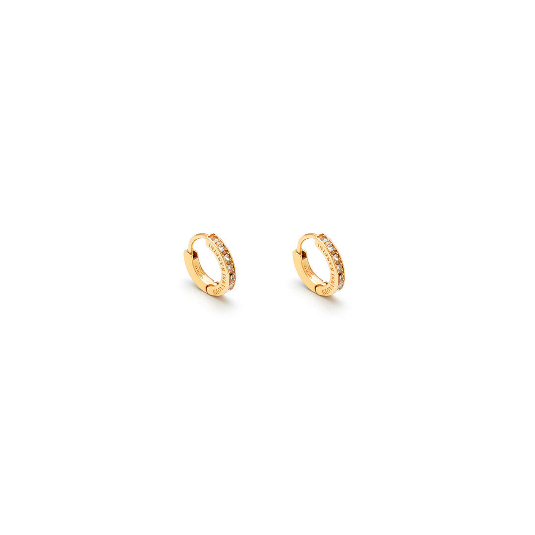 Pendientes Huggie pequeños de cristal de Giovanni Raspini 11968