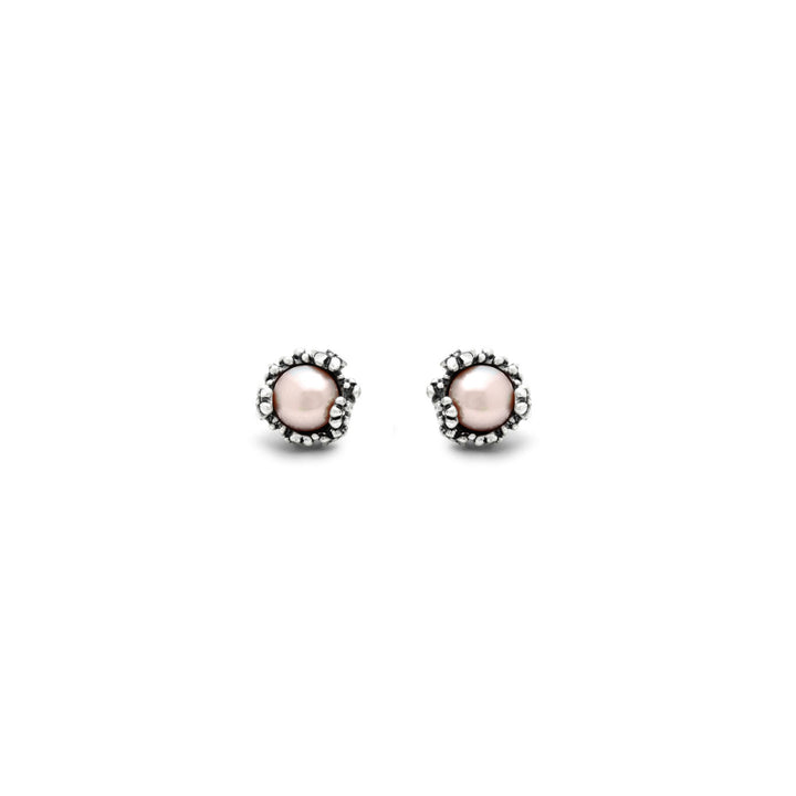 Pendientes Giovanni Raspini Flor pequeña plata 12489