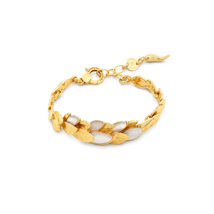 Giovanni Raspini bracciale skin madreperla Bracciale in Argento 925 placcato oro 18 kt e madreperla 12524