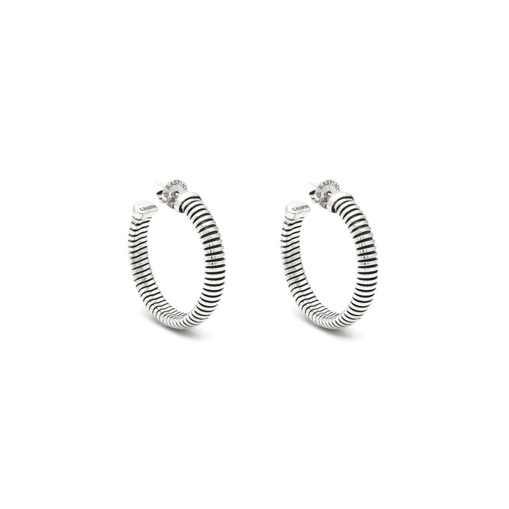 Pendientes tubigas círculo grande Giovanni Raspini Pendientes en Plata 925 12534