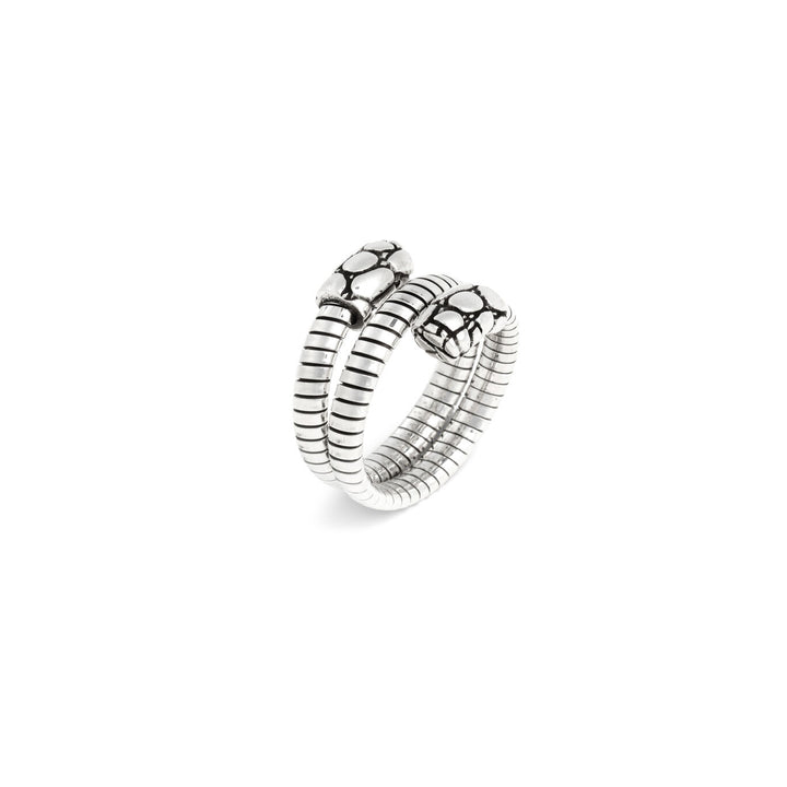 Bague tubegas double croco Giovanni Raspini Bague en argent 925 12536