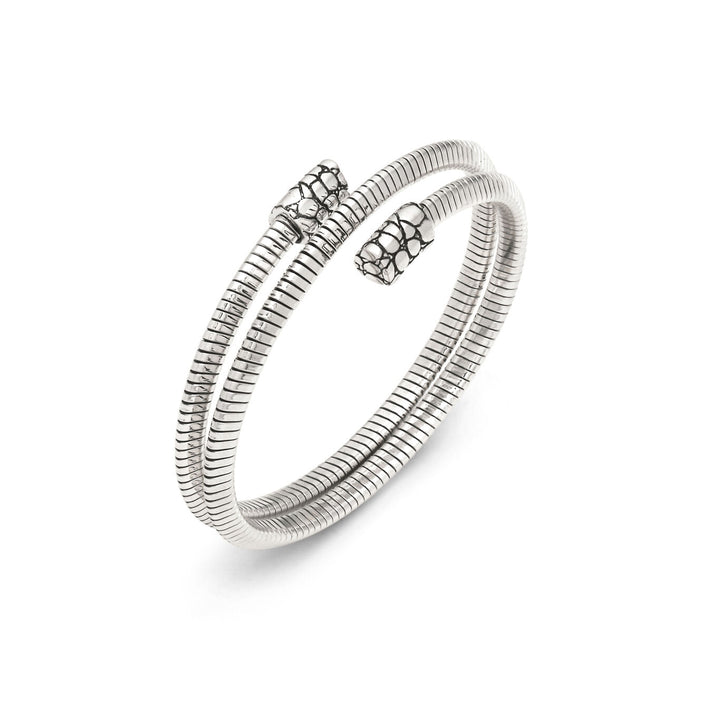 Giovanni Raspini petit bracelet tubegas double croco Bracelet en argent 925 12538