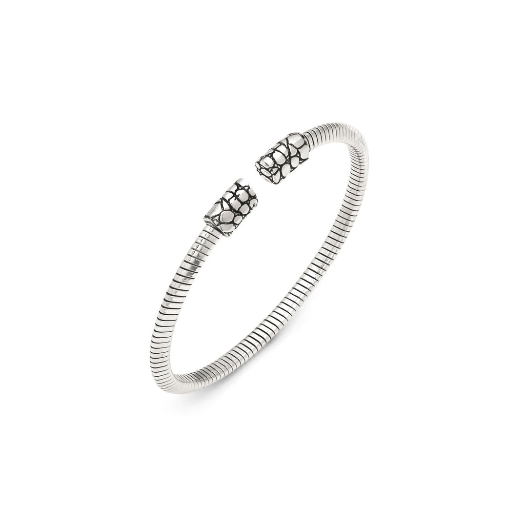 Giovanni Raspini pulsera pequeña de croco tubegas pulsera de plata 925 12539
