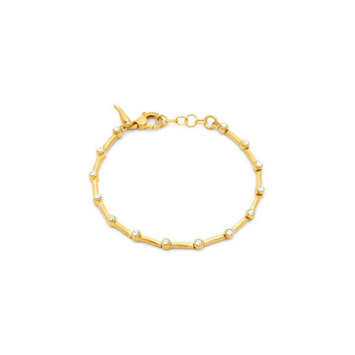 Pulsera satélite Giovanni Raspini Collar en plata 925 chapada en oro de 18 kt y circonitas 12559