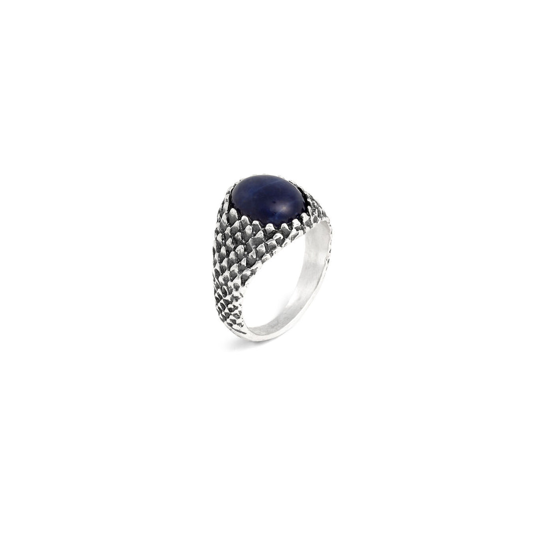 Bague petit doigt serpent Giovanni Raspini Bague en argent 925 et sodalite 12560
