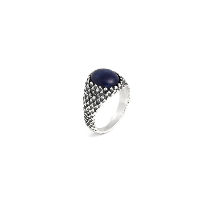Bague petit doigt serpent Giovanni Raspini Bague en argent 925 et sodalite 12560
