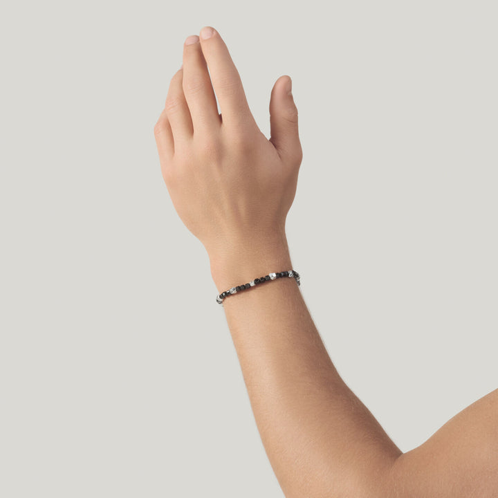 Giovanni Raspini bracelet spinelle noir dés Bracelet en argent 925 et spinelle noir 12576