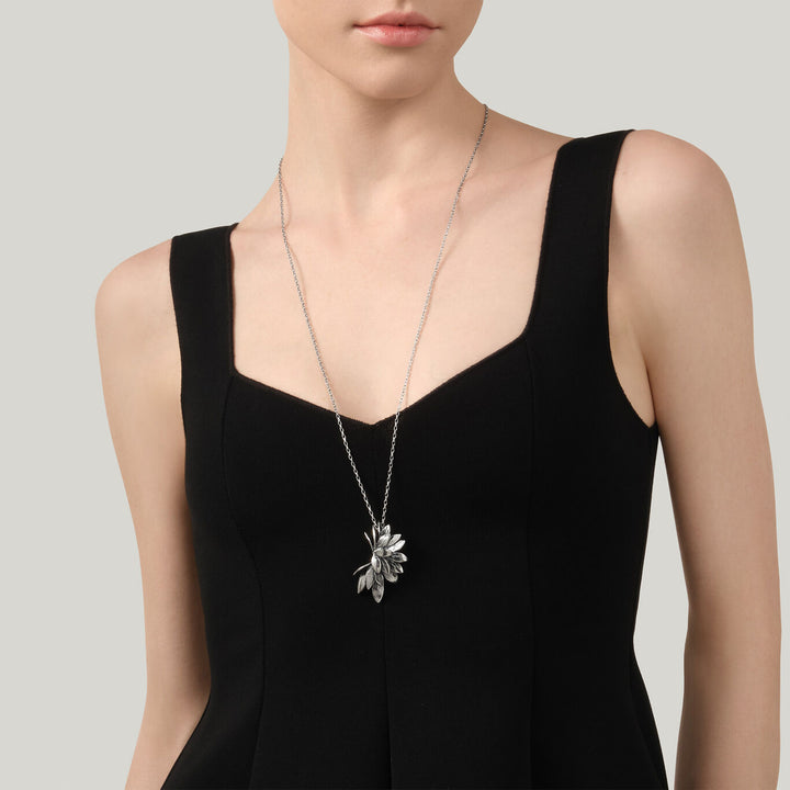 Collar con colgante de piel Giovanni Raspini en Plata 925 12597