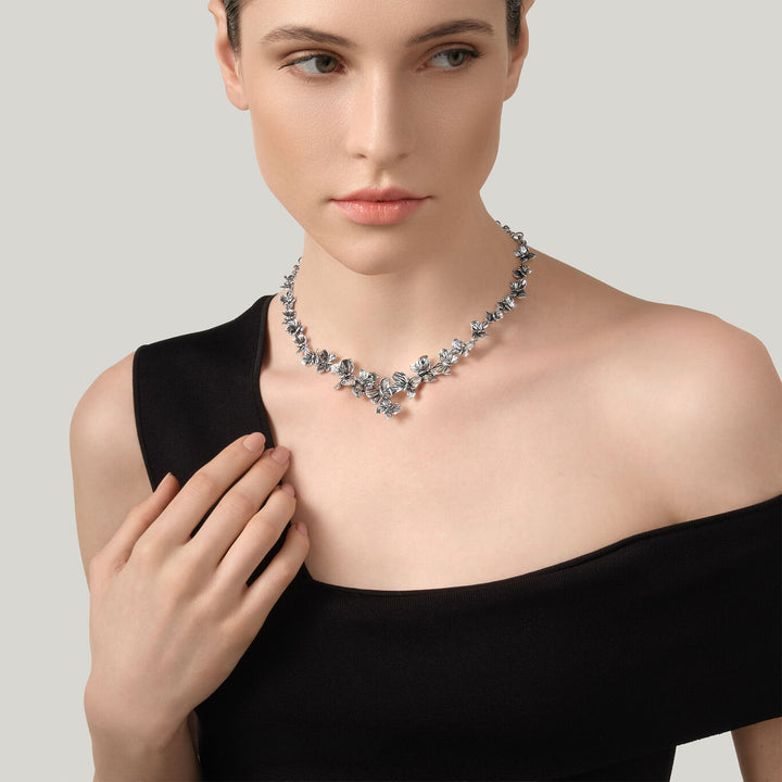 Giovanni Raspini butterfly necklace 925 Silver Necklace 12602