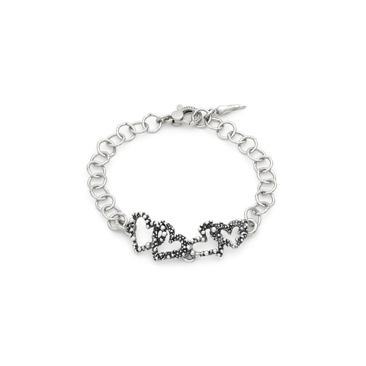 Pulsera de corazones pequeños de Giovanni Raspini Pulsera de plata 925 12617