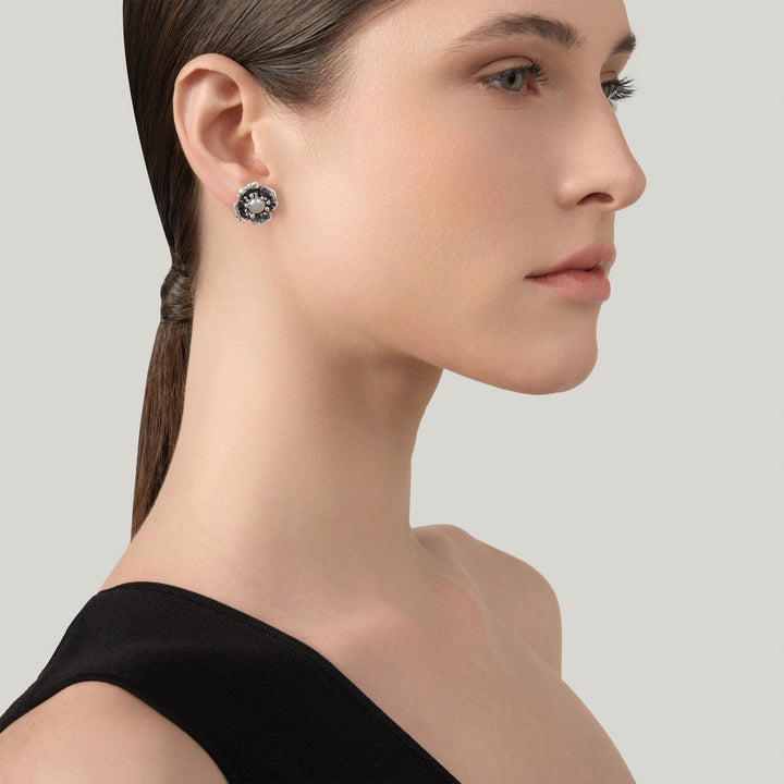 Giovanni Raspini small magnolia earrings Earrings in 925 Silver 12634