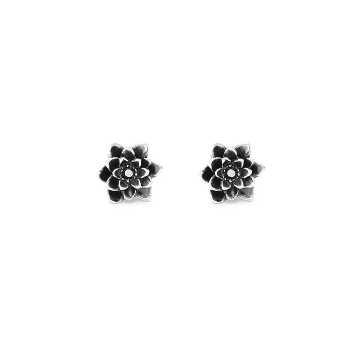 Giovanni Raspini Lotus Flower Earrings - 925 Silver Earrings - 12697