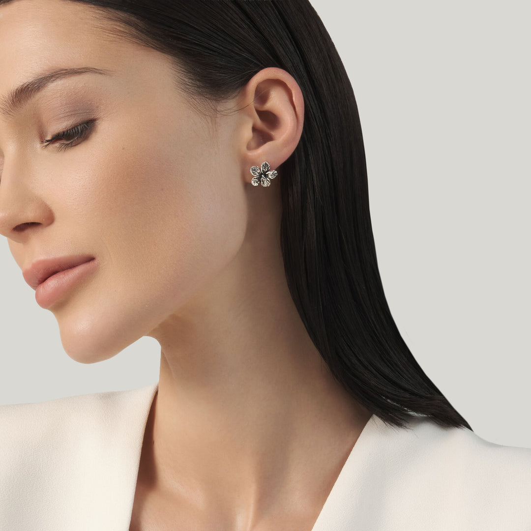 Giovanni Raspini Pendientes Hibisco - Pendientes Plata 925 - 12699