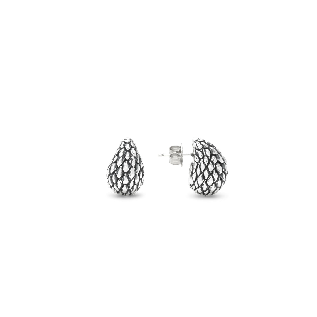 Giovanni Raspini Pendientes pequeños con forma de serpiente - Pendientes de plata 925 - 12704