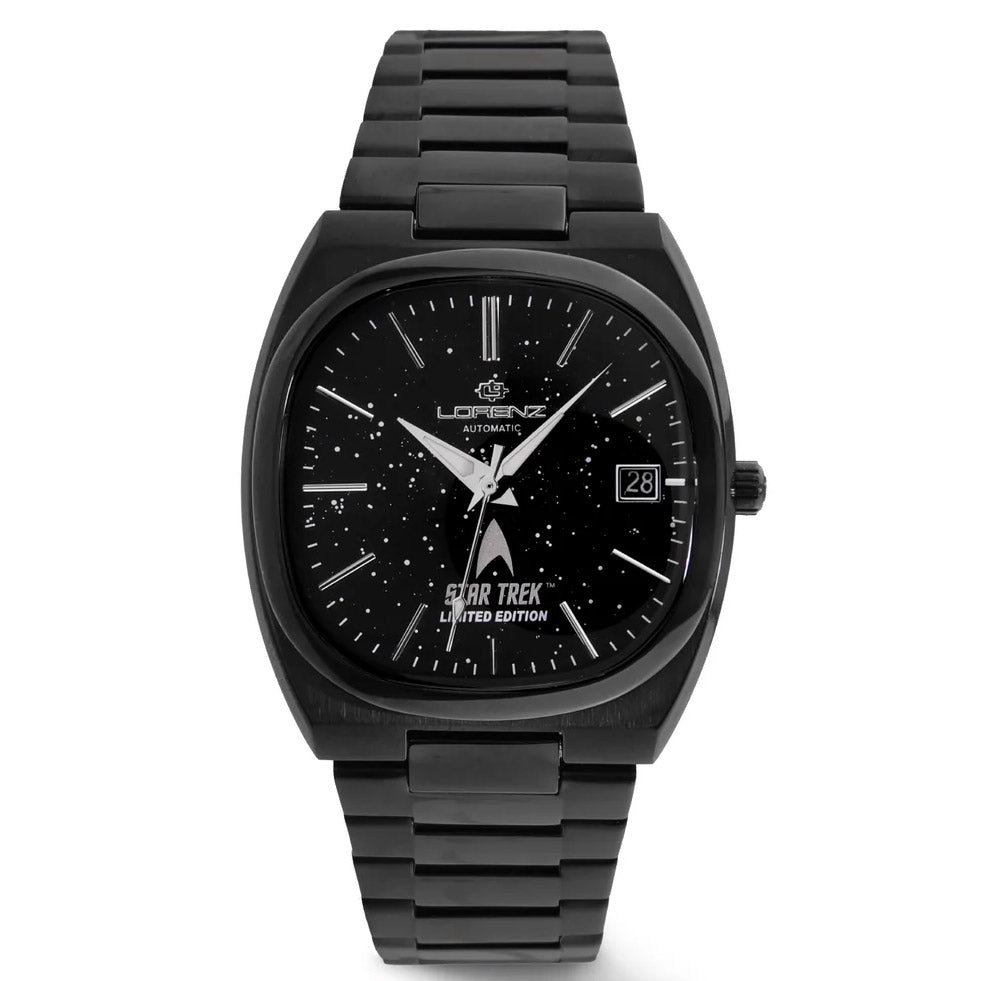 Reloj Lorenz STAR TREK Deep Space Edición Limitada 40x36 mm negro automático acero acabado PVD negro 030287LE