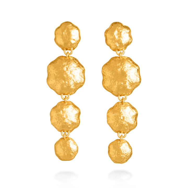 Pendientes Cascada Giovanni Raspini Bronce dorado arena N0014