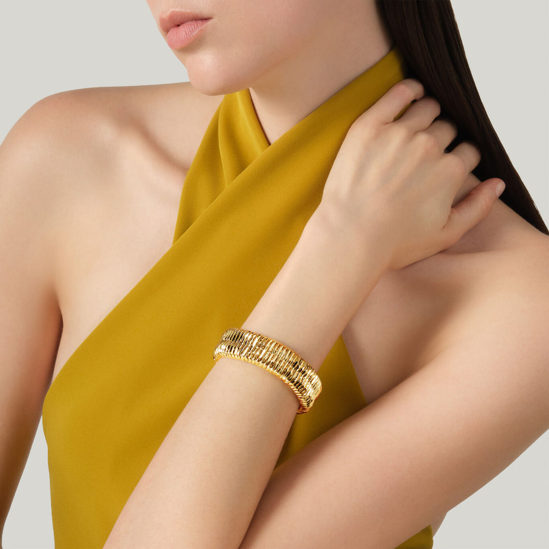 Pulsera pequeña olivia de Giovanni Raspini Pulsera chapada en oro de 18 kt N0054