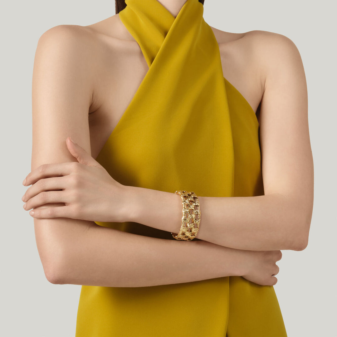 Pulsera Giovanni Raspini lola Pulsera chapada en oro de 18 kt N0058