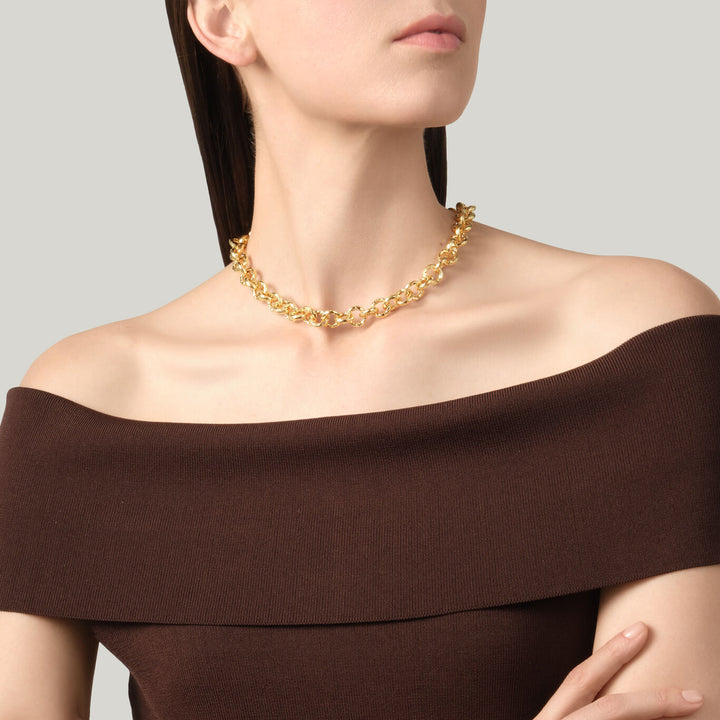 Giovanni Raspini collana pueblo piccola Collana placcato oro 18 kt N0064