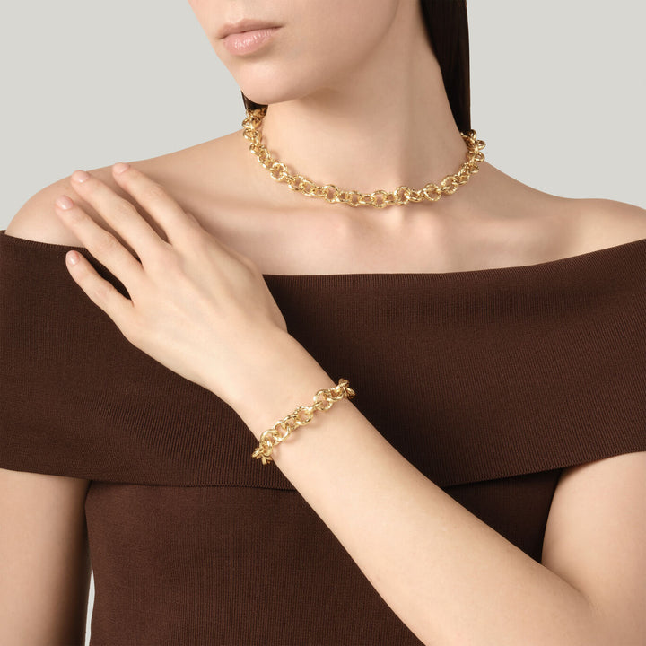 Giovanni Raspini collana pueblo piccola Collana placcato oro 18 kt N0064
