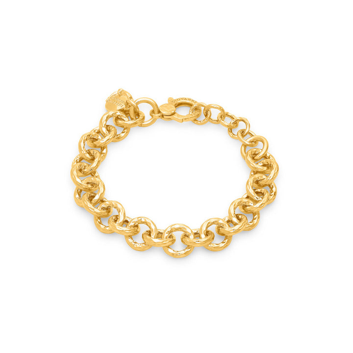 Pulsera pequeño pueblo de Giovanni Raspini Pulsera chapada en oro de 18 kt N0065