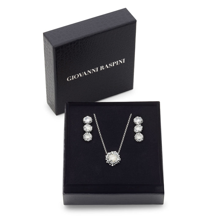 Giovanni Raspini set shine Collana e orecchini in Argento 925 e zirconi X01614