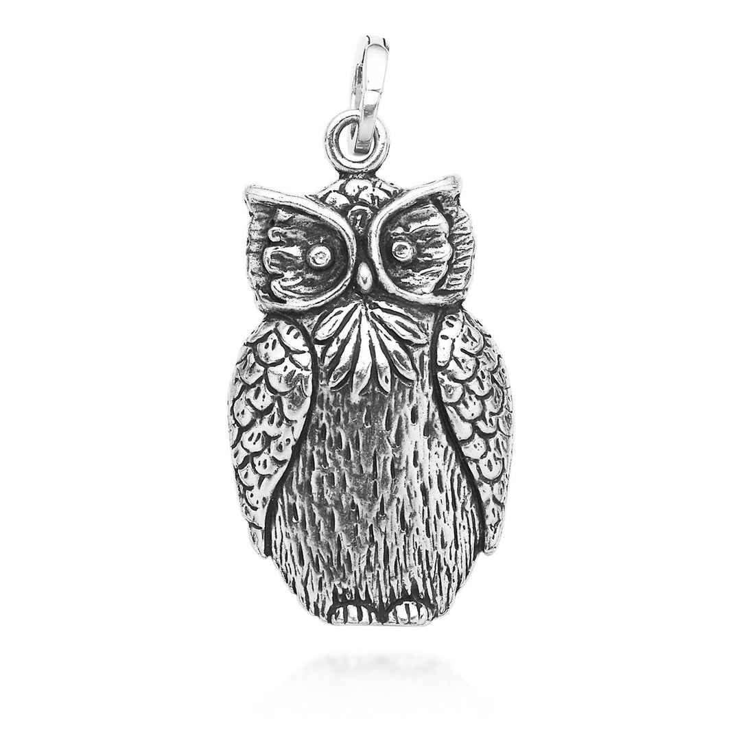 Giovanni Raspini breloque grand hibou Charm en argent 925 07008
