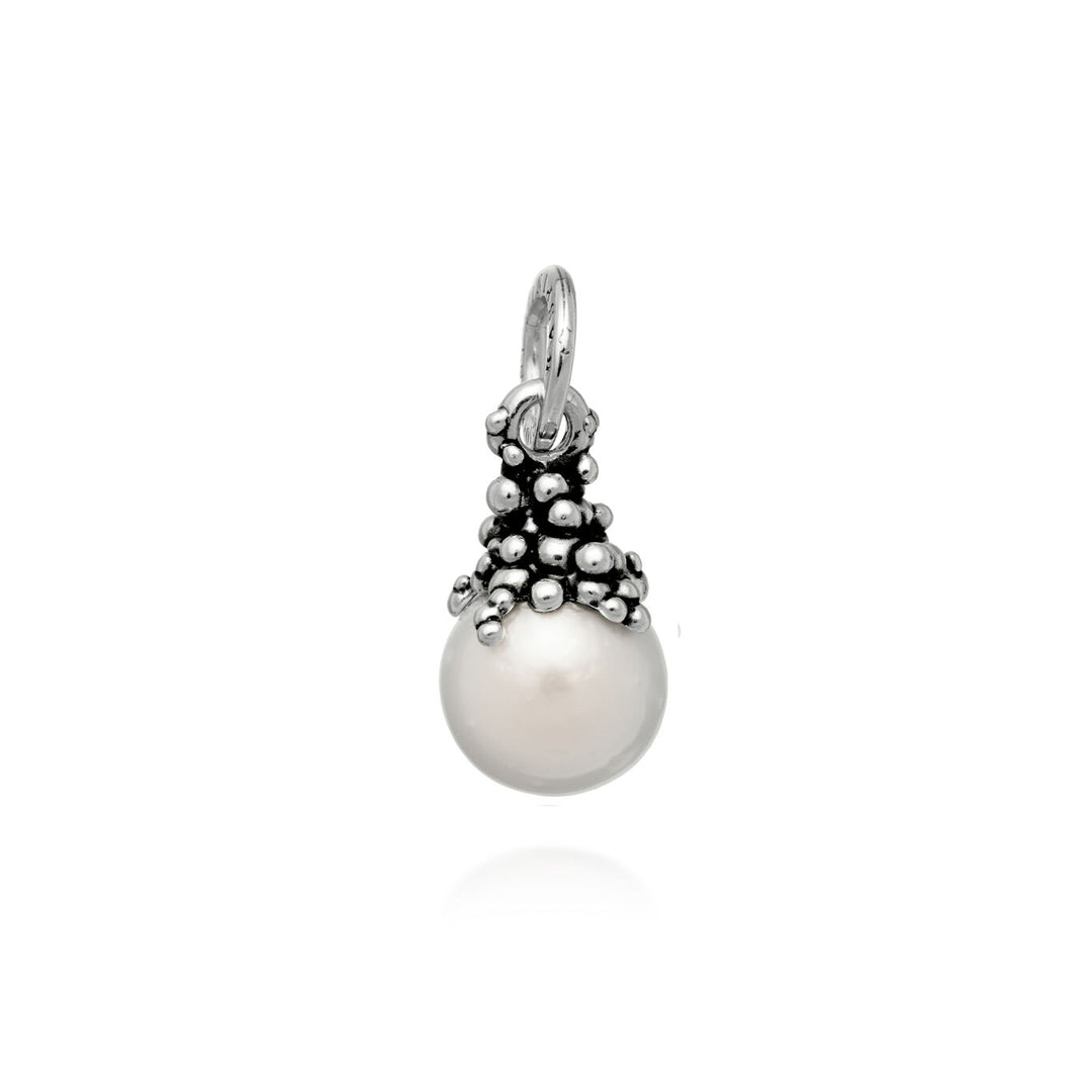 Giovanni Raspini charm drops perlage Charm in 925 Silver and natural pearl 11111