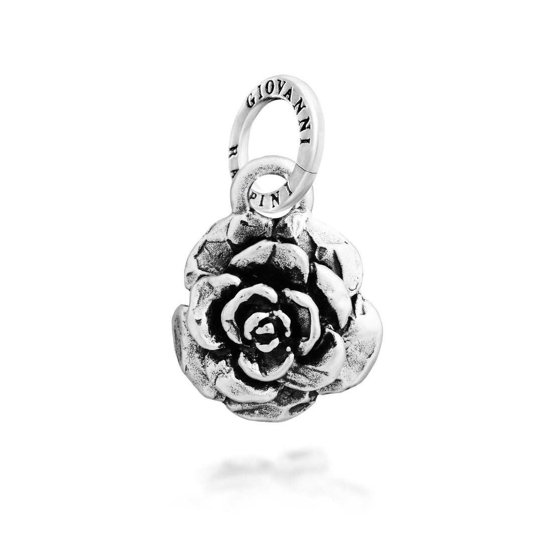 Giovanni Raspini Small Rose Charm - Silver Charm - 12721