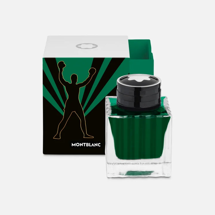 Tintero Montblanc 50ml Grandes Personajes Muhammad Ali Edición Especial verde 130298