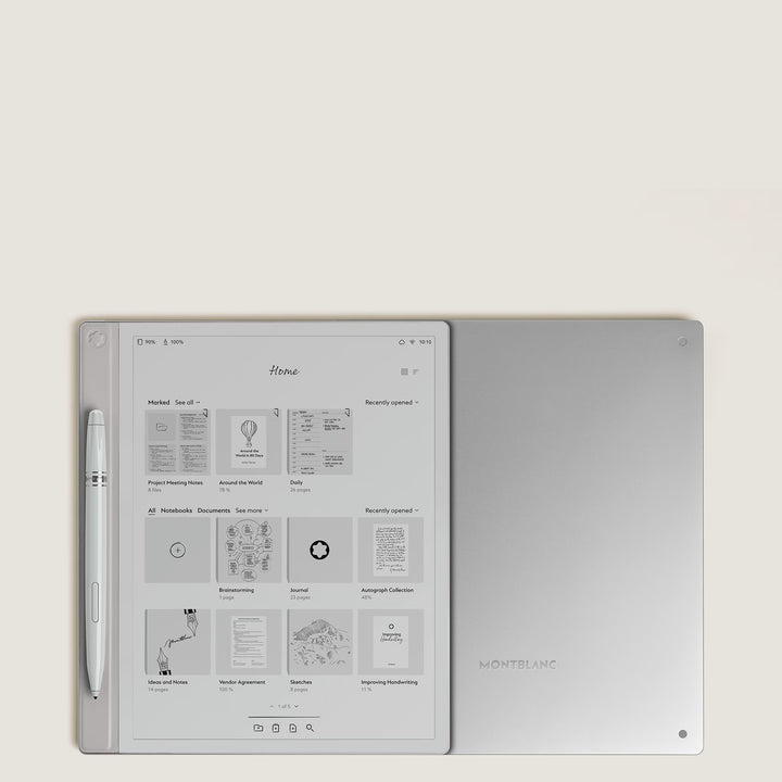 Papel Digital Montblanc plateado 135012
