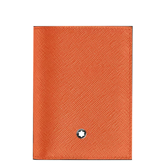 Monedero Montblanc mini 4 bolsillos Sartorial piel mandarina 221472