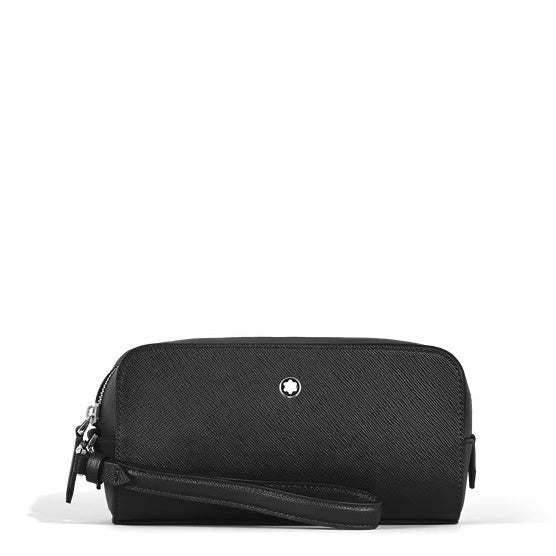 Neceser Montblanc Sartorial pequeño de piel negro 221572