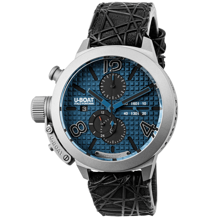 Montre U-BOAT Classic 45 Titanium Tungsten Blue 45mm bleu automatique titane 3003