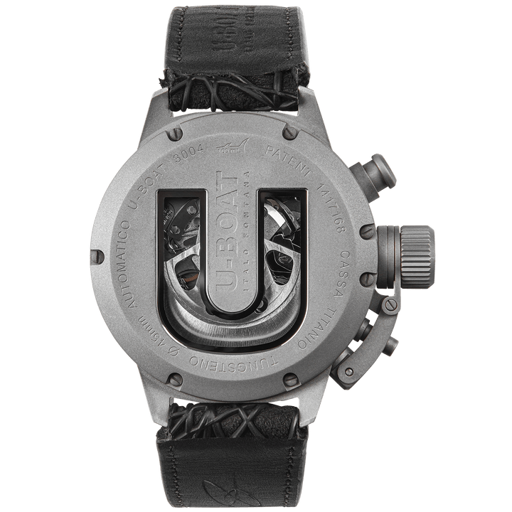 Reloj U-BOAT Classic 45 Titanium Tungsten Black 45mm automático titanio negro 3004