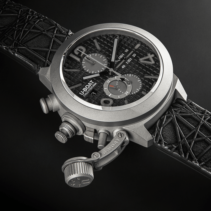 Reloj U-BOAT Classic 45 Titanium Tungsten Black 45mm automático titanio negro 3004