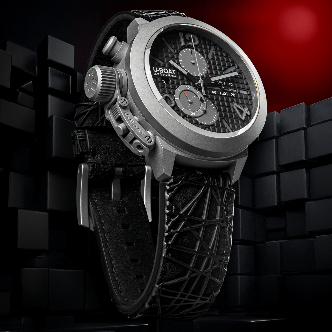Reloj U-BOAT Classic 45 Titanium Tungsten Black 45mm automático titanio negro 3004