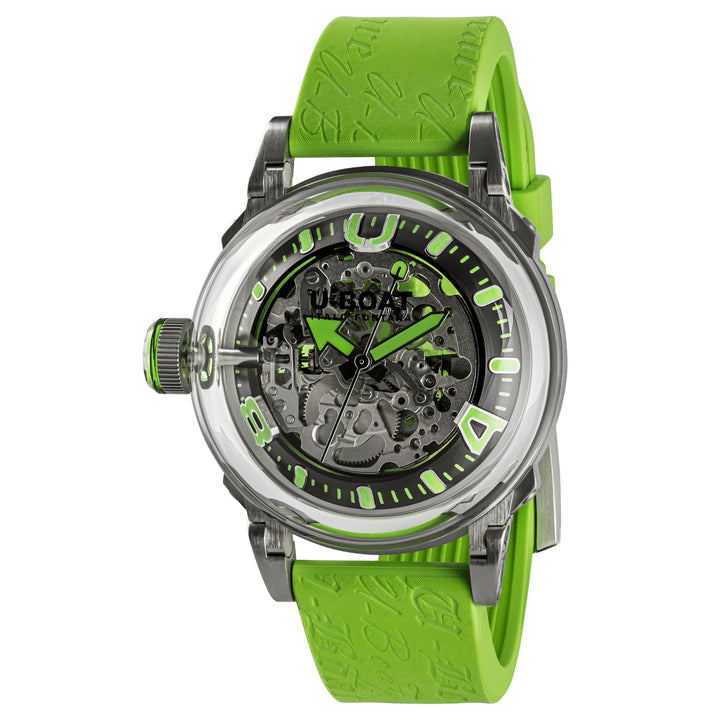 Reloj U-BOAT U-65 44mm verde automático acero 3344