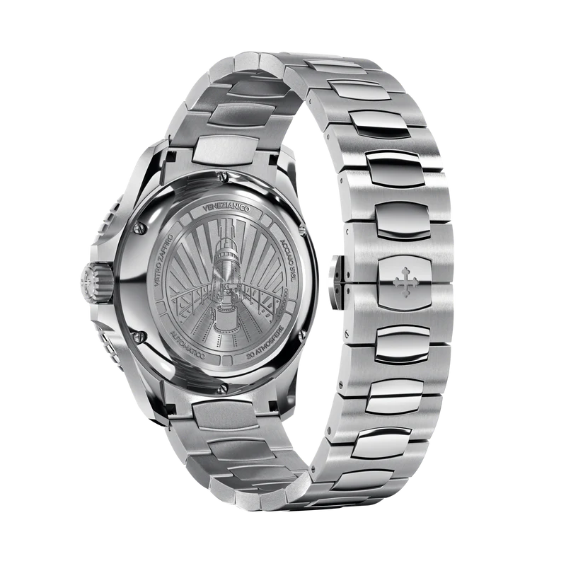 Venezianico orologio Nereide 42mm nero quarzo acciaio 3321504C