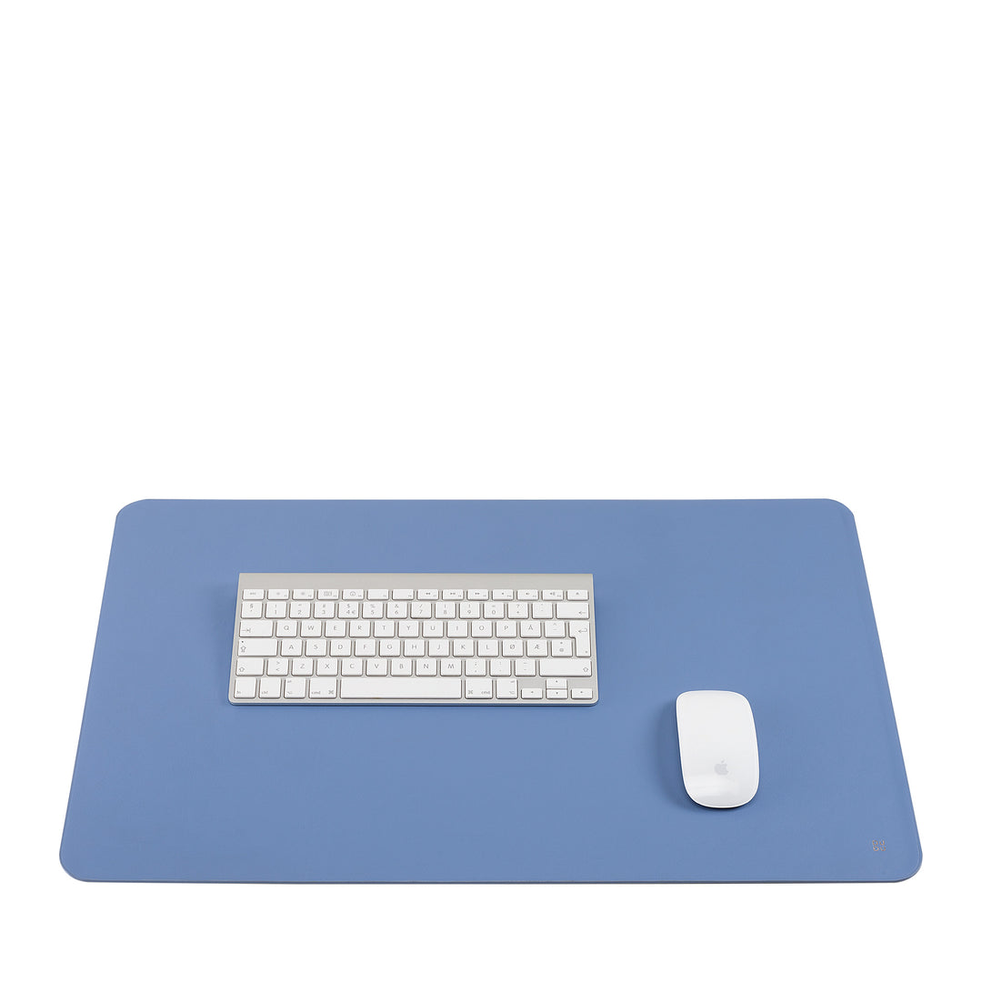DUDU Protector de Escritorio de Oficina en Piel Bicolor CM 61x40, Enrollable por los Dobles, Suave Antideslizante Sin Costuras