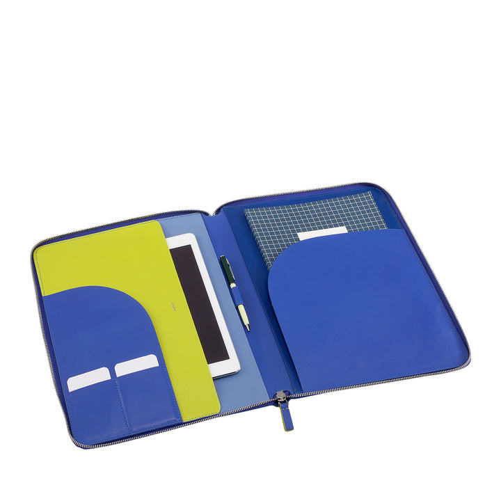 DUDU A4 cuir Document dossier bureau presse-papiers multicolore iPad tablette dossier avec fermeture éclair