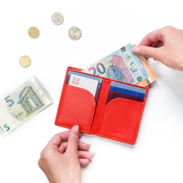 DUDU Petit Portefeuille en Cuir pour Homme, Portefeuille Compact et Mince pour Homme avec Porte-Carte de crédit, Porte-Billets d&