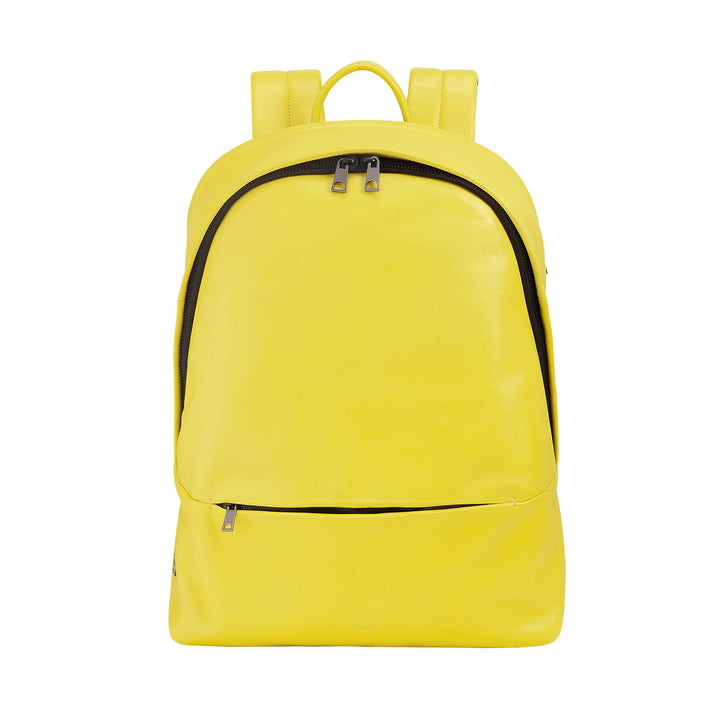 DUDU Sac à dos en cuir pour homme et femme, support PC 15 L – Sac à dos élégant de voyage et de travail avec poche rembourrée pour ordinateur portable (jusqu&