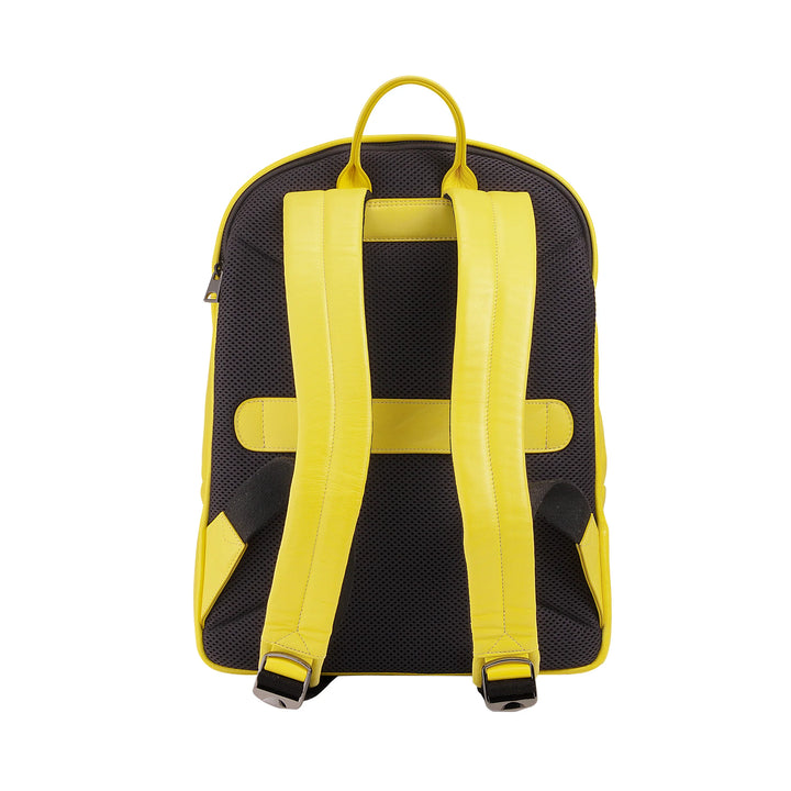 DUDU Sac à dos en cuir pour homme et femme, support PC 15 L – Sac à dos élégant de voyage et de travail avec poche rembourrée pour ordinateur portable (jusqu&