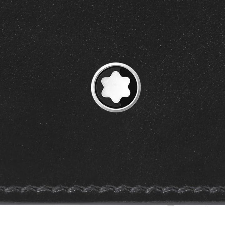 Peněženka Montblanc Meisterstuck 6 -kompartmenty s 2 černé viditelné kapsy 198314